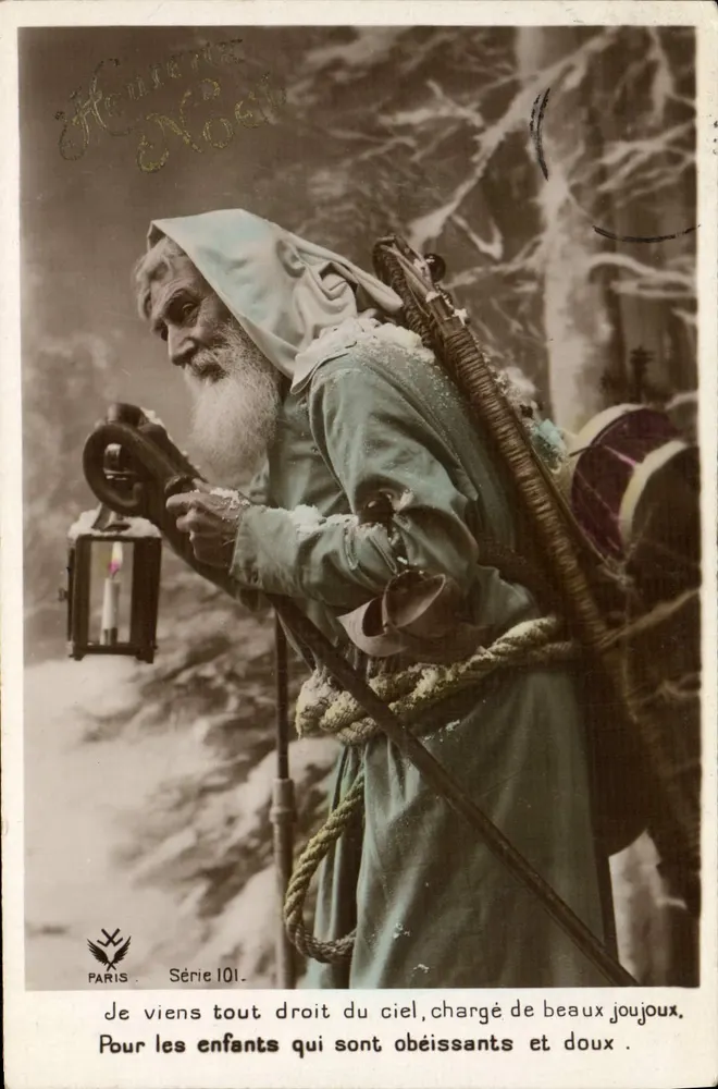 Papai Noel na floresta nevada — Paris, Série 101 - Frente