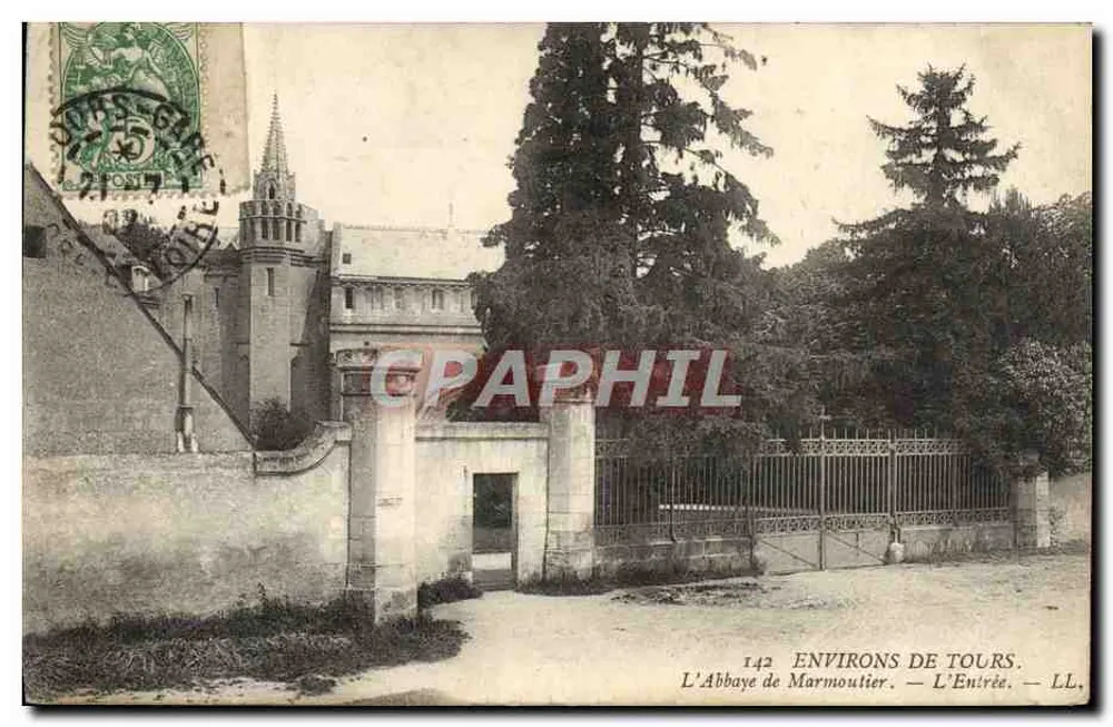Das Kloster Marmoutier — Der Eingang — LL, Nr. 142, Umgebung von Tours - Vorderseite
