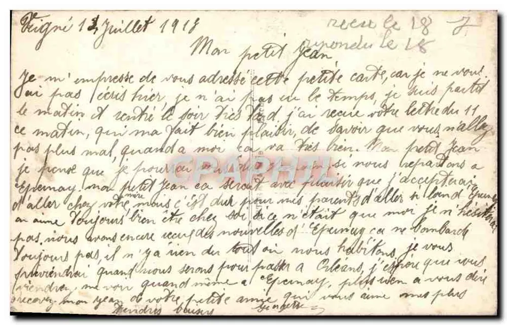 Femme tenant un bouquet de fleurs — La Favorite, n° 9143 - Verso