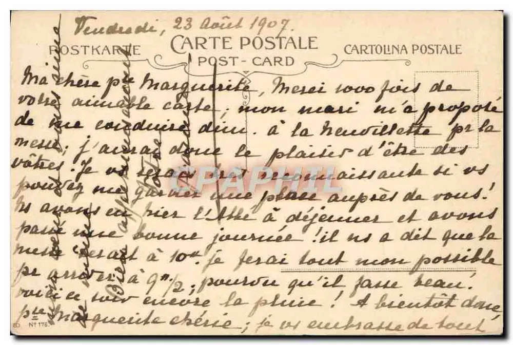 Jeune femme en robe d'époque tenant un parapluie — illustration — éditeur non visible - Verso