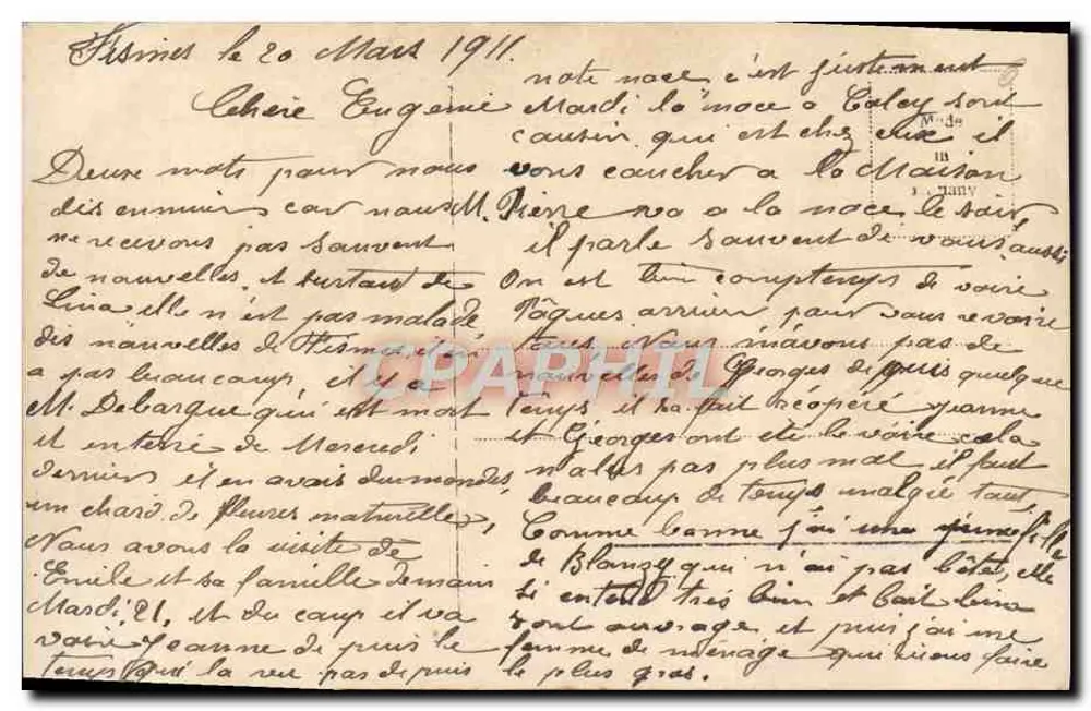 Couple en intérieur — photographie — éditeur inconnu - Verso
