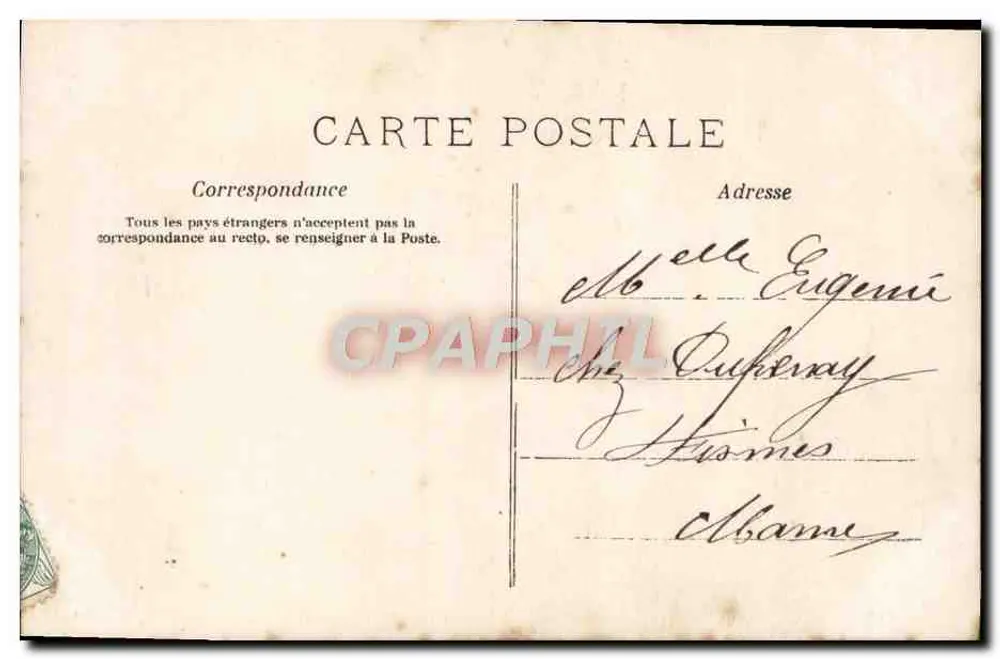 Duo d'amour — scène de théâtre — E.P. (Éditeur Paris) n°2224 - Verso