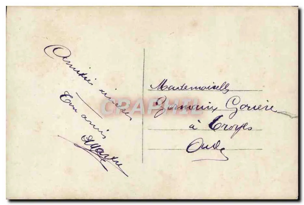 Femme avec fleurs — paysage rural — Sibel 1.022 - Verso