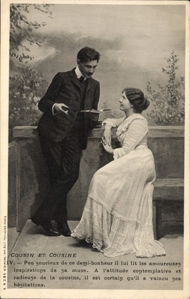 Cousin und Cousine — S. 286 B. SIRVEN IMP. ÉD. TOULOUSE PARIS - Vorderseite