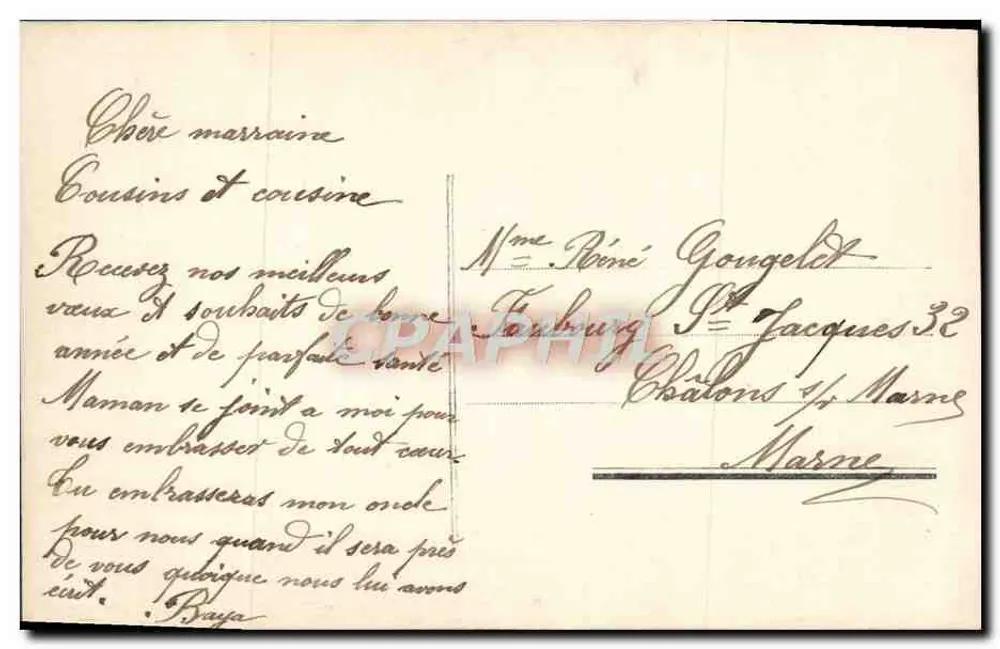 Femme en fleurs — studio photographique — J. Ledry - Verso