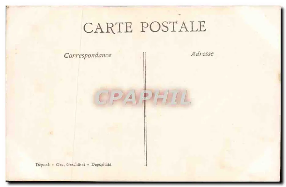Femme portant un grand bouquet de gui — texte festif — A. J. S. n° 476 - Verso