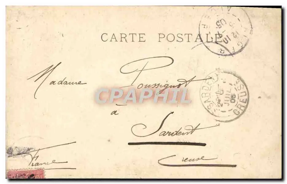 1905년 전시회 — Bisson — Gavroche — LL — 번호 122 - 뒷면