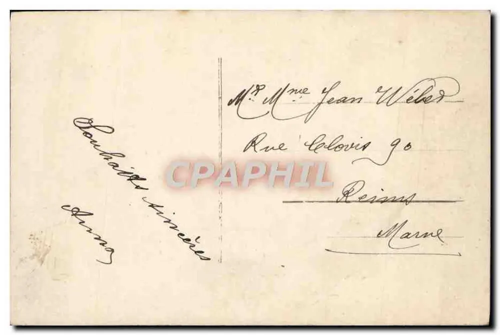 Jeune femme en robe violette — avec bouquet de fleurs — éditeur Le Cœur, n° 236 - Verso