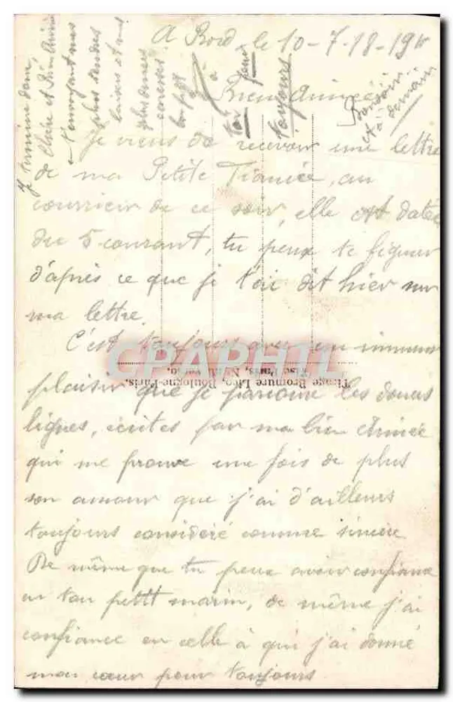 Matrose und Frau — charmantes Szenario — J.M.T. PARIS n°220 - Rückseite