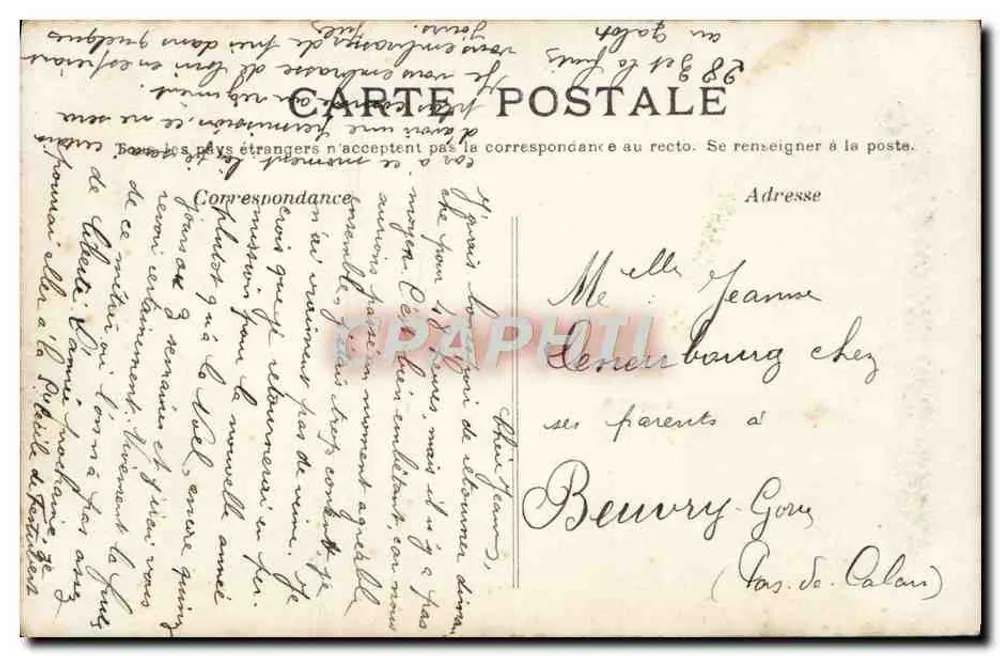 Couple amoureux — roses et balcon — éditeur A&S n°870 - Verso
