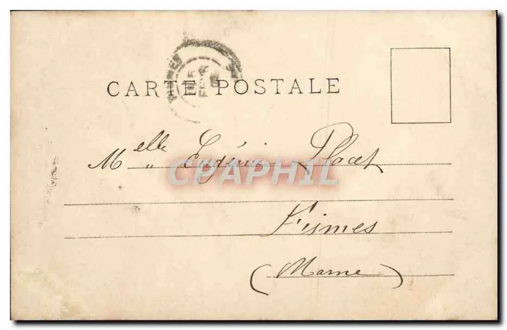 Theaterszene — 'Der Mond' — Gracieuse Bourjour und Herr F. - Rückseite