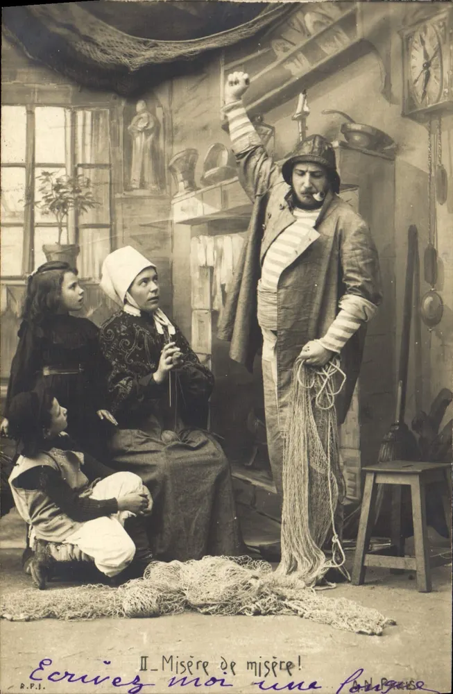 Theaterszene — Misère de misère! — R.P.I. N. Paris - Vorderseite