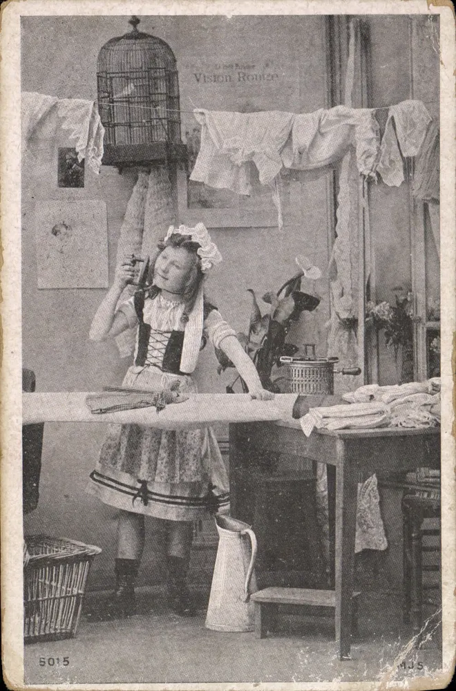 Femme au travail — scène de lessive — Vision Rouzze, n° 5015 - Vorderseite