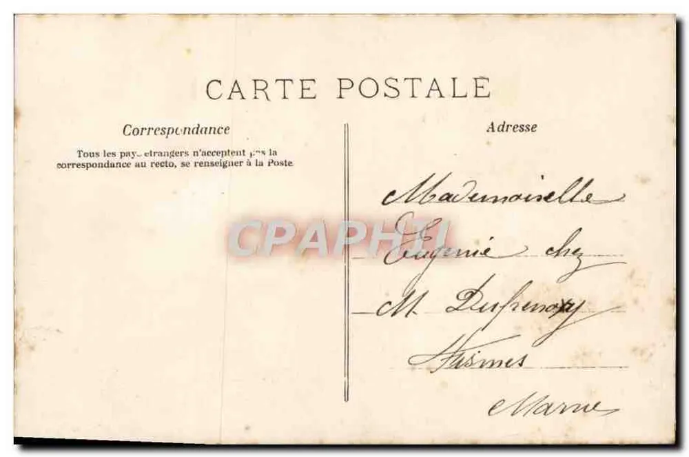 Un mot d'amour est une abeille — scène amoureuse — éditeur E.P. n° 8225 - Verso