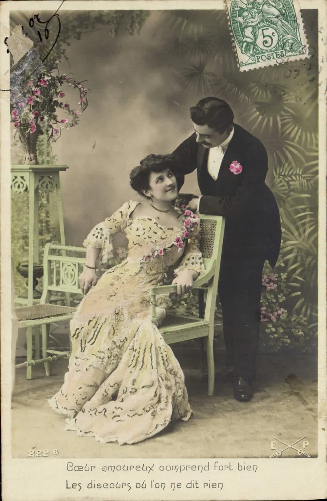 Cœur amoureux comprend fort bien — Les discours où l'on ne dit rien — E.P. (éditeur) n° 222 B - Recto
