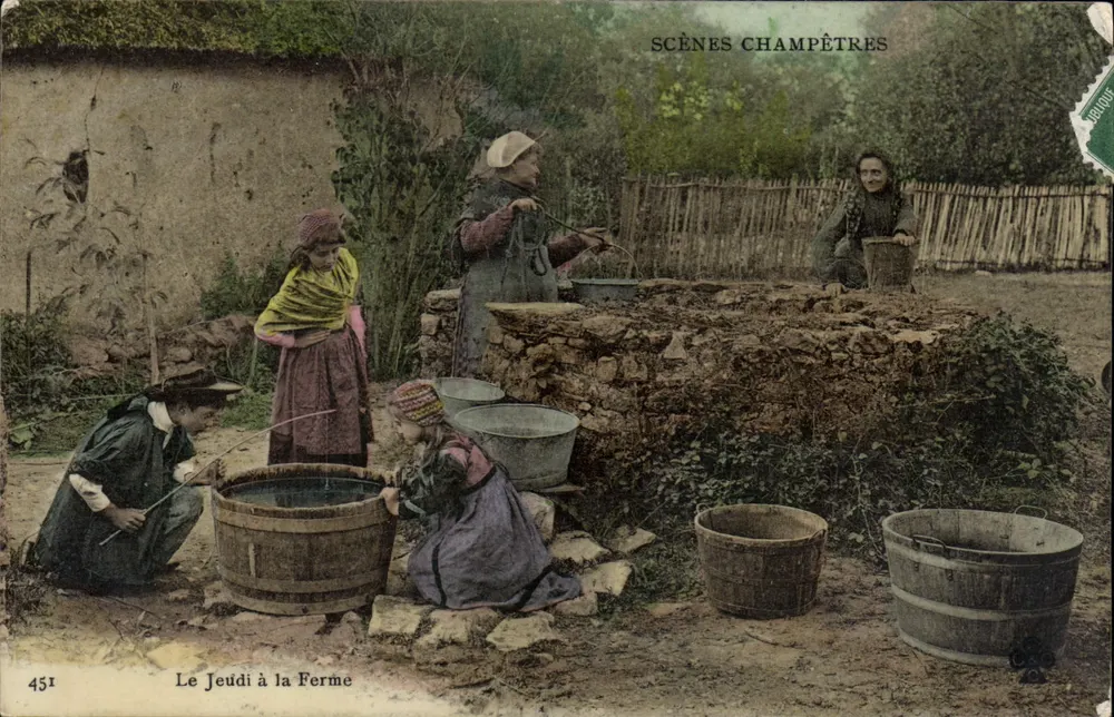 Donnerstag auf dem Bauernhof — LÄNDLICHE SCHAUSPIELE — ARBUIQUE n°451 - Vorderseite