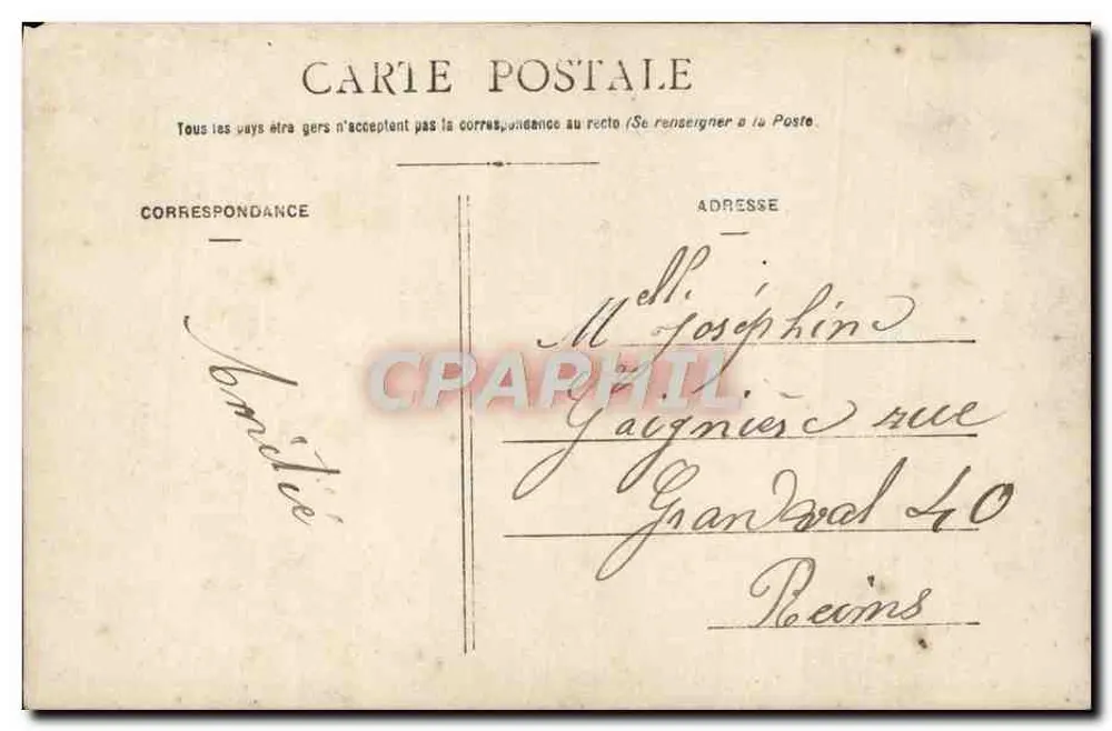 Arrivée à Biberach — Paris, éditeur Paris n°443 - Verso