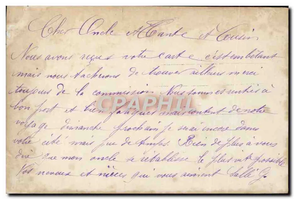 Jeune femme avec roses — scène de salon — éditeur DALES n°114 - Verso