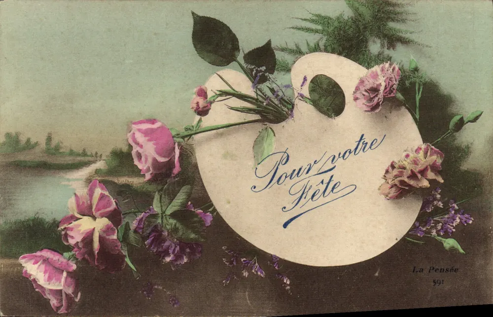 Flores e paisagem — Para sua Festa — La Pensée 591 - Frente