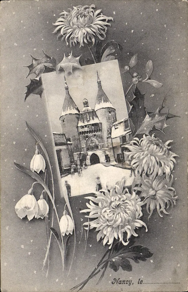 Nancy, — widok portalu miasta — Drukarnia Correspondance - Awers