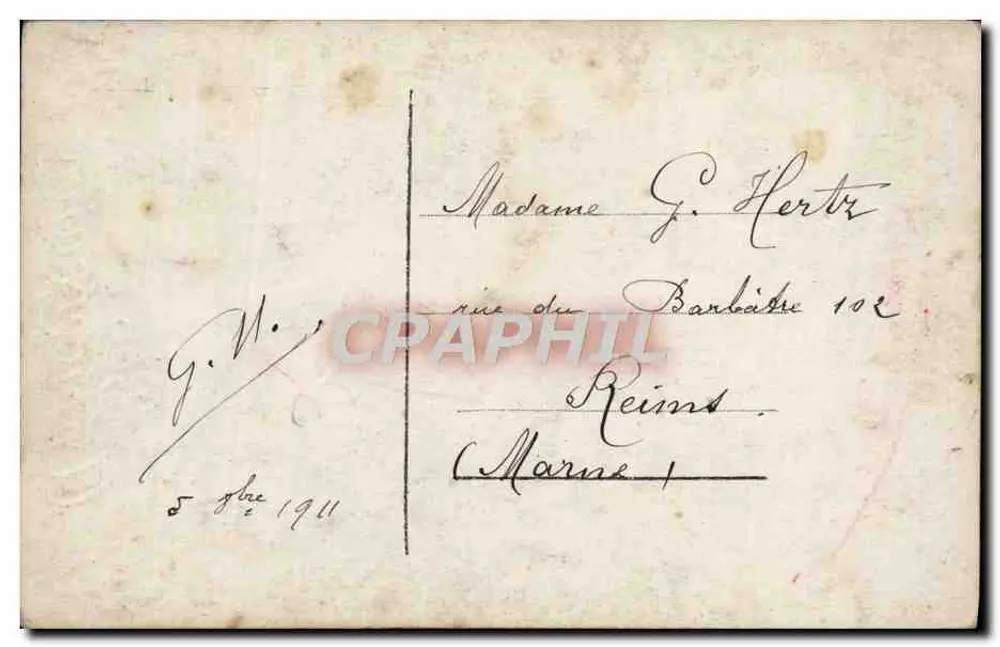 Jeune femme — portrait — B.F. & Cie, n° 727 - Verso