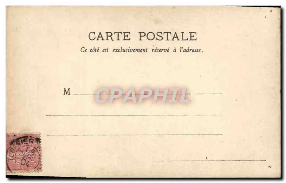 Paar in einem eleganten Innenraum — romantische Szene — unbekannter Verlag, Nr. 7290 - Rückseite
