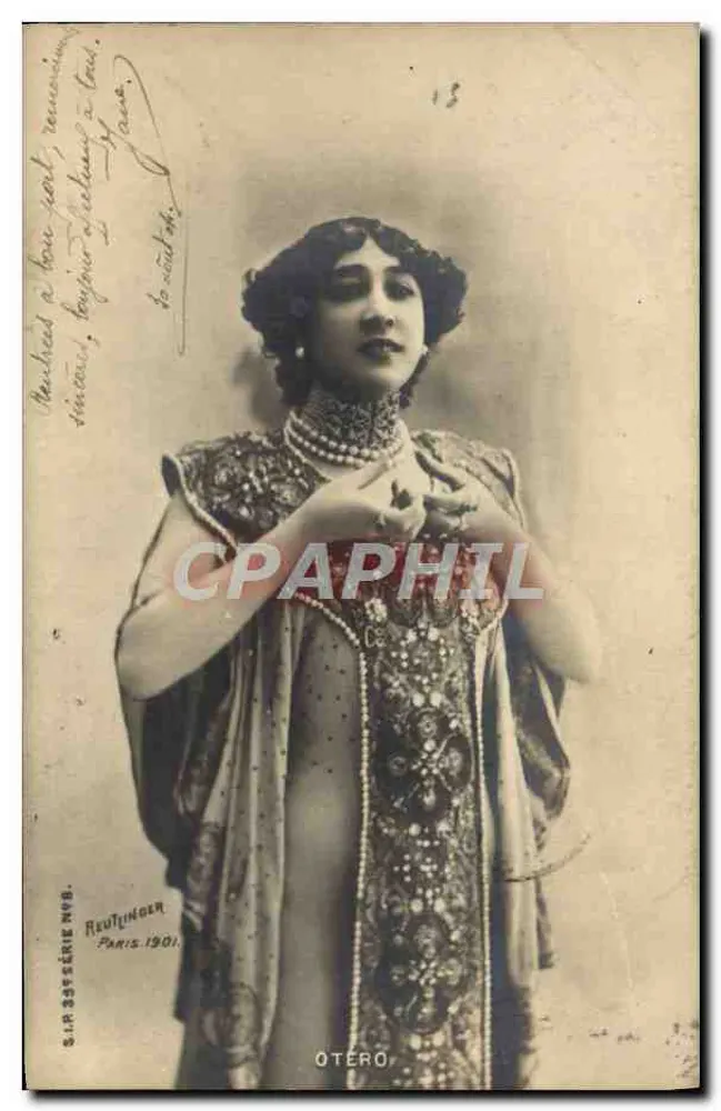 Madame Otero — Tänzerin — S.I.R. 33. Serie Nr. 66, Ruethinger, Paris 1901 - Vorderseite
