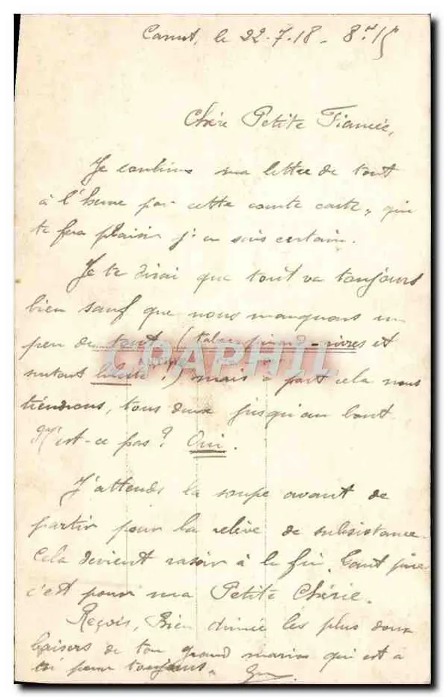 Junges Paar in Seemannsuniform und elegante Frau — Liebesvögel — La Favorite, n° 2599/3, Paris - Rückseite