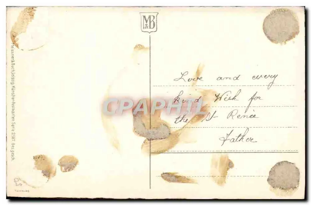 वाइओलेट के बूकेट — एडिटर प्रेसमेयर & बुच, सीरीज 2387 — लगभग 1900 - पीछे