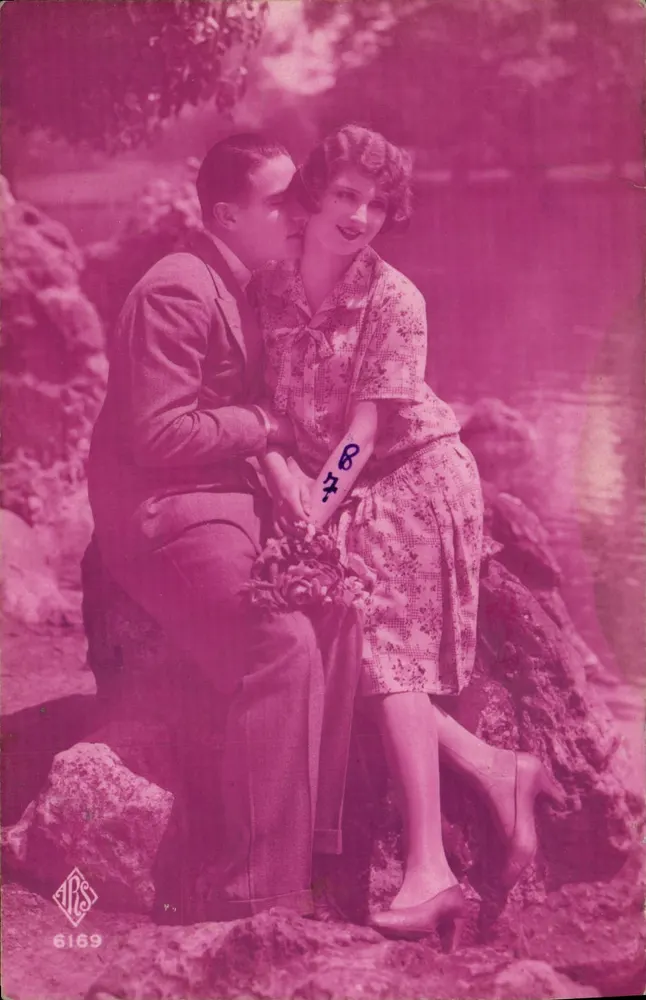 Couple amoureux — scène romantique — éditeur ARS, n° 6169 - Recto