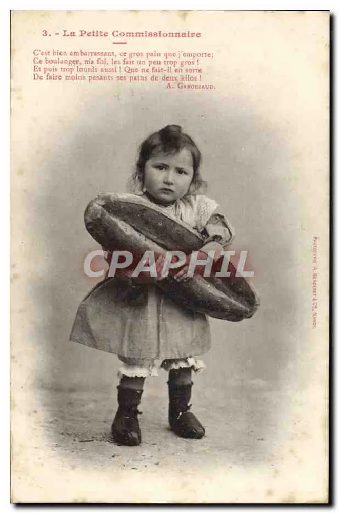 Die Kleine Kommissionärin — Serie von 3 — Phototype A. Maurel & Cie, Nancy - Vorderseite