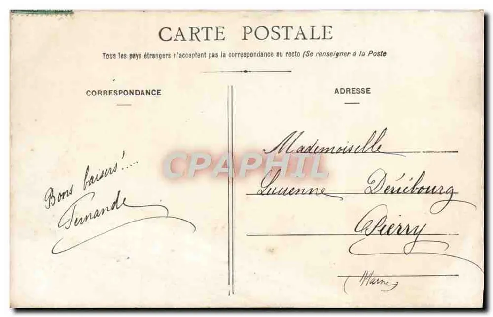 Femme au balcon — roses — A.ES. n°585 - Verso