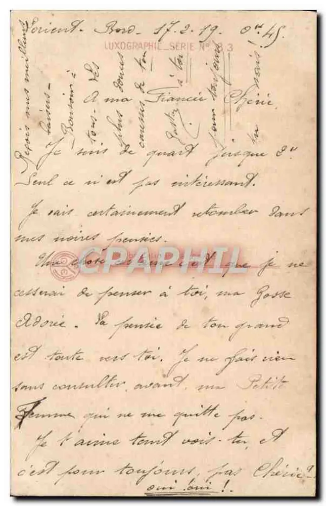 सूर्यास्त पर नदी के दृश्य — लीर के डिज़ाइन — लक्सोग्राफी श्रृंखला संख्या 3 - पीछे