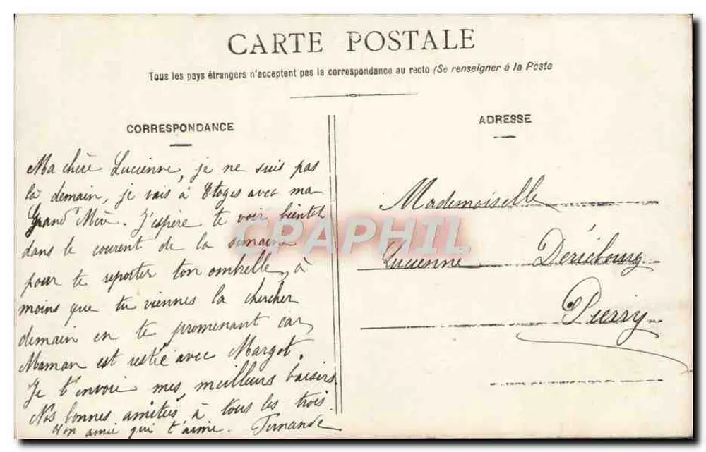 Auto et panne d'ours — image du Progrès — éditeur non identifié - Verso