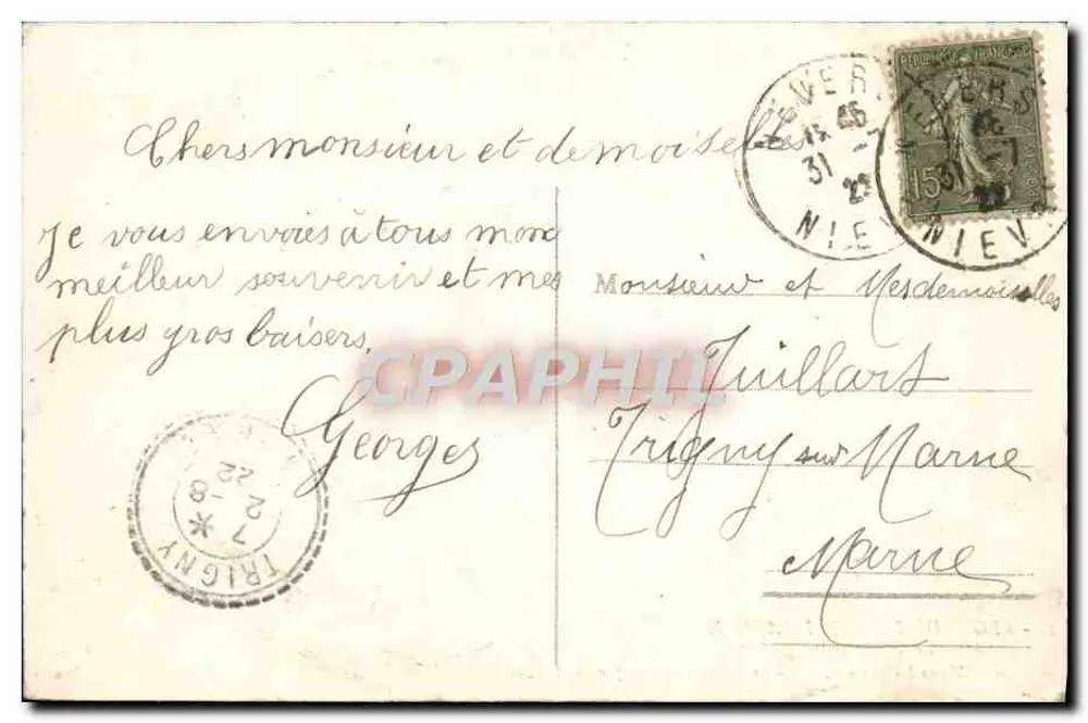 Legende von Saint-Saulge — Der Feuerwehrmann — Éditeur P. R. N. - Rückseite