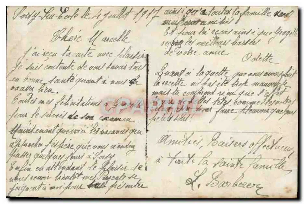 Pansies — paisagem com pôr do sol — DIX 686/4 - Verso