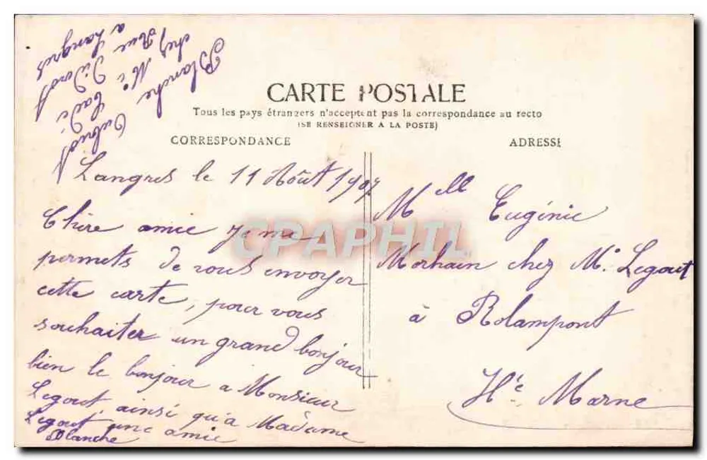 Frau neben einem Grammophon — Text aus Don Juan — Verleger JK - Rückseite