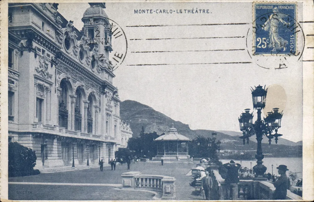 Monte-Carlo — Teatr — wydawca GILLET, numer seryjny nie widoczny - Awers