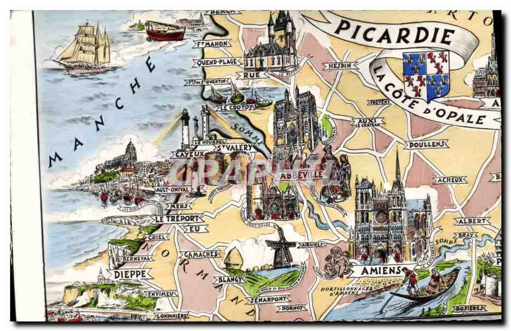 Picardia — A Costa da Opala — Edições Gaby, Nantes - Frente