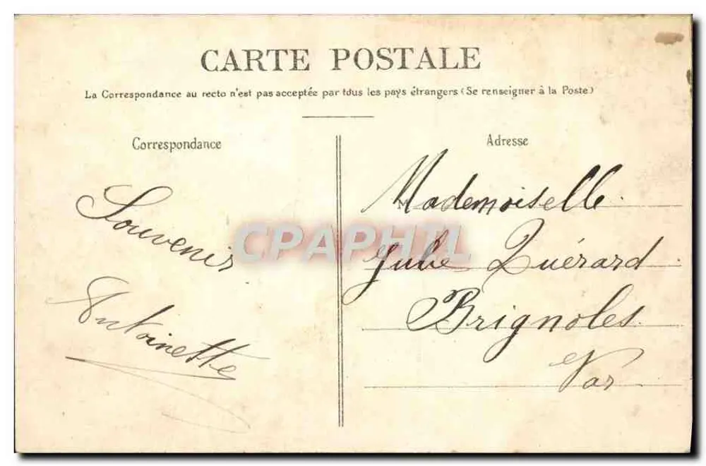 Dauphiné — La Mure. Das Krankenhaus-Obdach — Verlag P. G., La Mure. - Rückseite