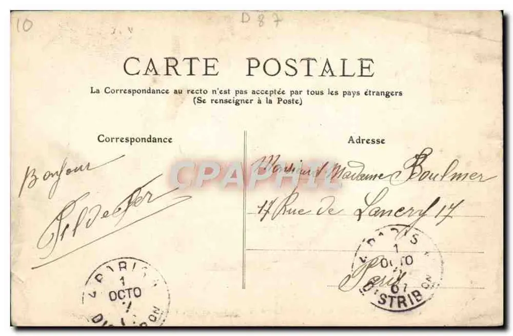 Haute-Vienne - 168 - Ruínas do Castelo de CHALUCET — I. L. - Verso