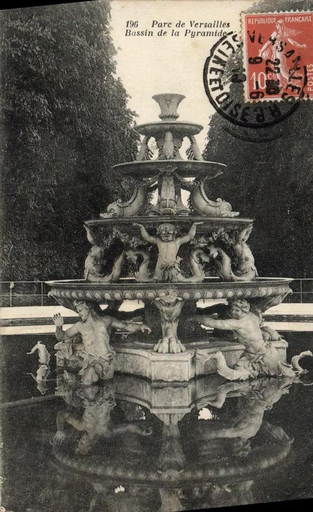 Bassin da Pirâmide — Parque de Versailles — Editor CMA Versailles, n° 196 - Frente