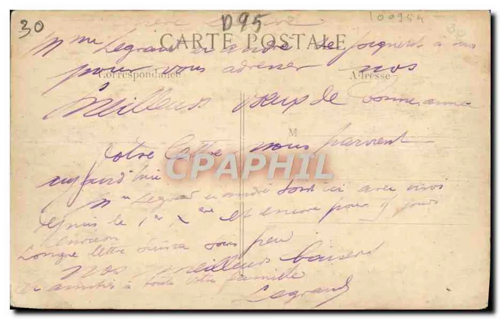 O ponte de Persan-Beaumont (Seine-et-Oise) — A Guerra de 1914 — L. C. H. Paris - Verso