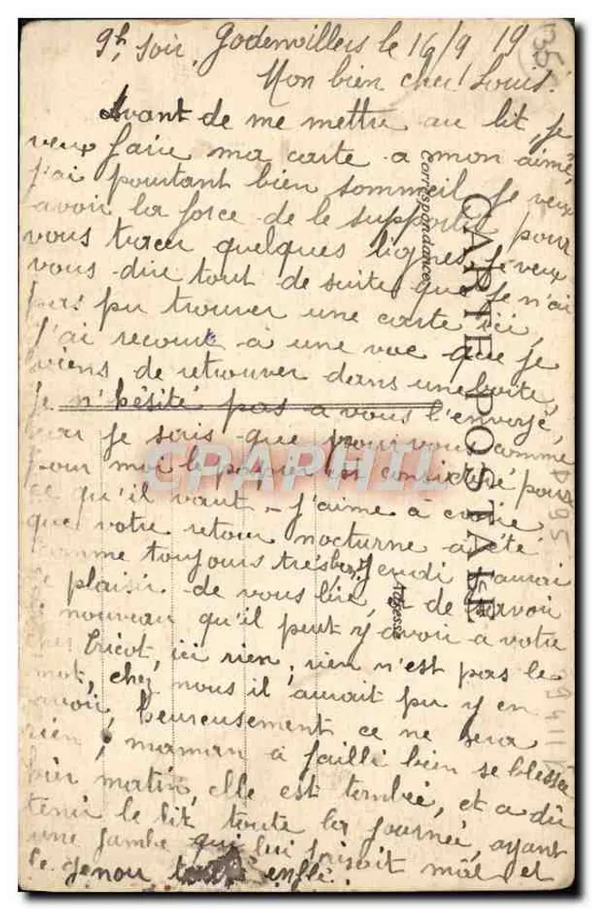 Pontoise — Ansicht der Ufer der Oise auf der Île Saint-Martin — Verlag Nr. 47 - Rückseite