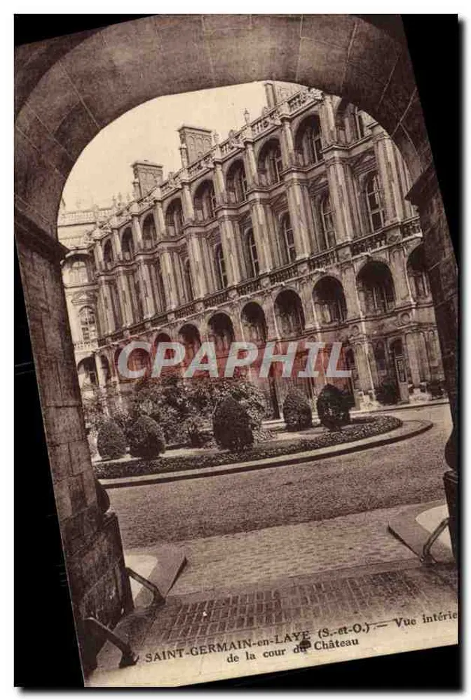 Saint-Germain-en-Laye — Innenansicht des Schlosshofes — Edition Mansion (S.-et-O.) - Vorderseite