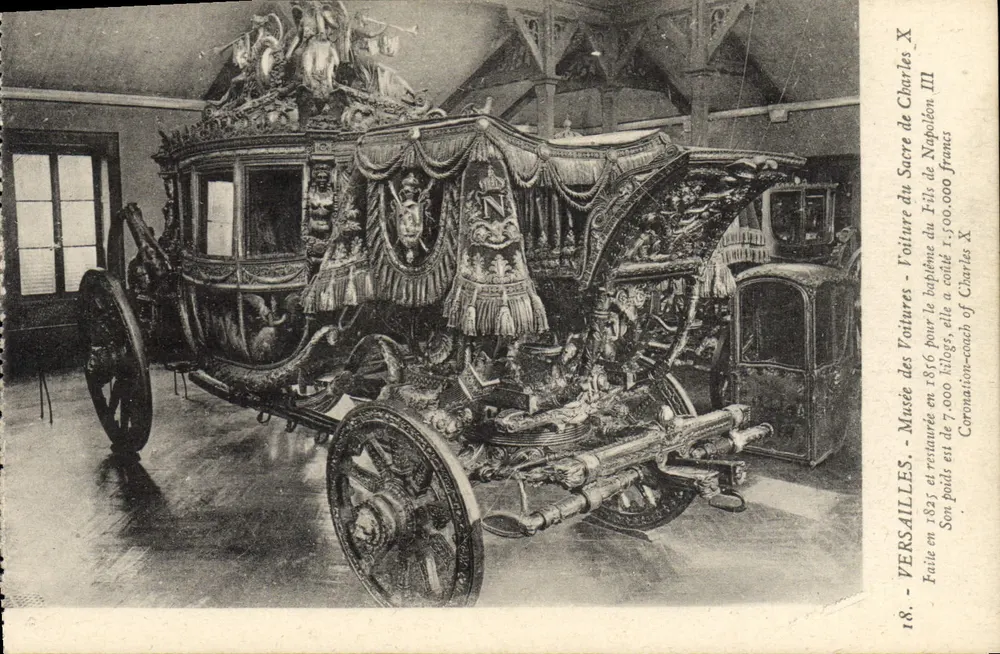 Kutsche der Krönung Napoleons III. — Museum von Versailles — Verlag Moreau - Vorderseite