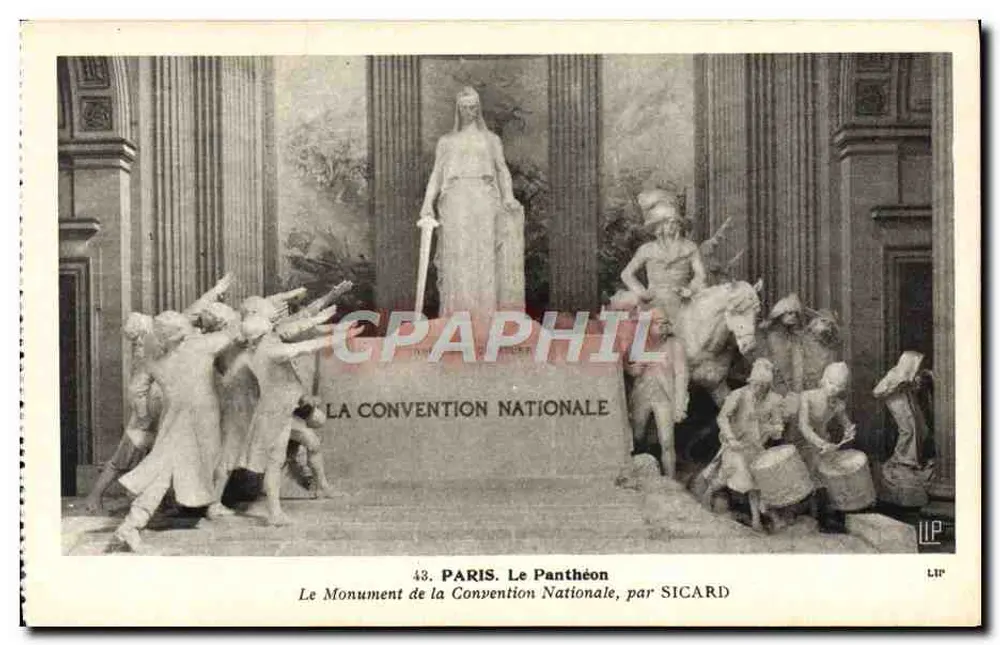 Paris. Der Panthéon — Das Denkmal der Nationalversammlung, von Sicard - Vorderseite