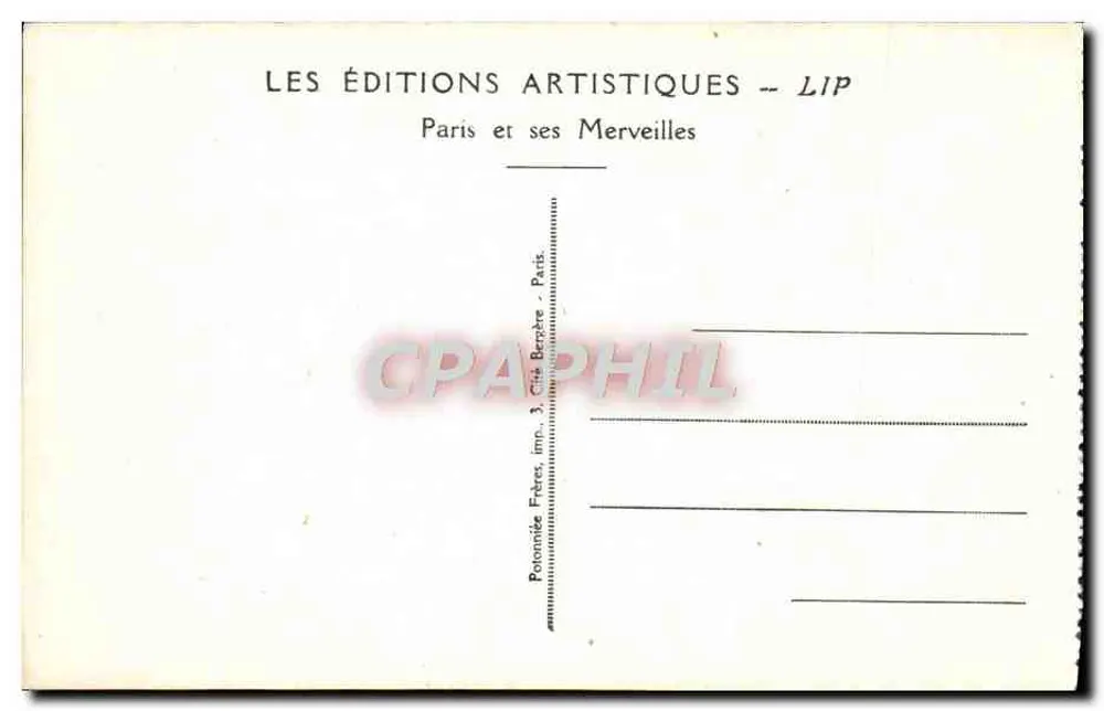 Paris. Der Panthéon — Das Denkmal der Nationalversammlung, von Sicard - Rückseite