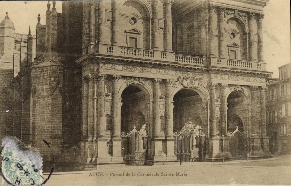 Auch - Portal der Kathedrale Sainte-Marie — Edition O.D.P. Nr. 28 - Vorderseite