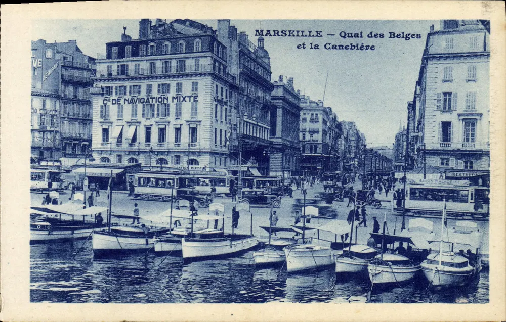 Marseille — Quai des Belges und die Cannebière - Vorderseite